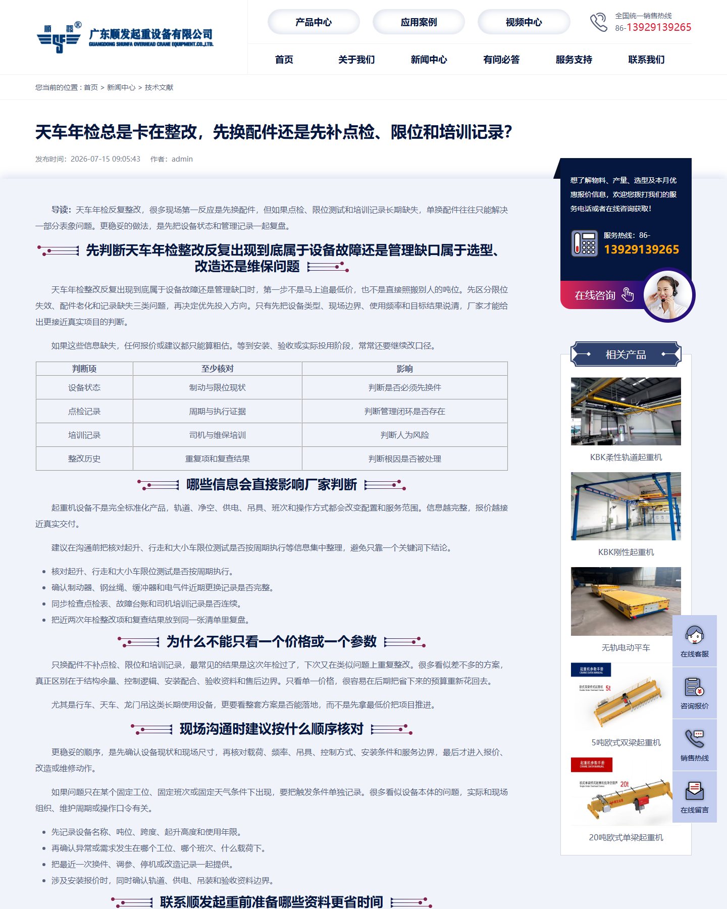 桥机技术文章公开页面截图四
